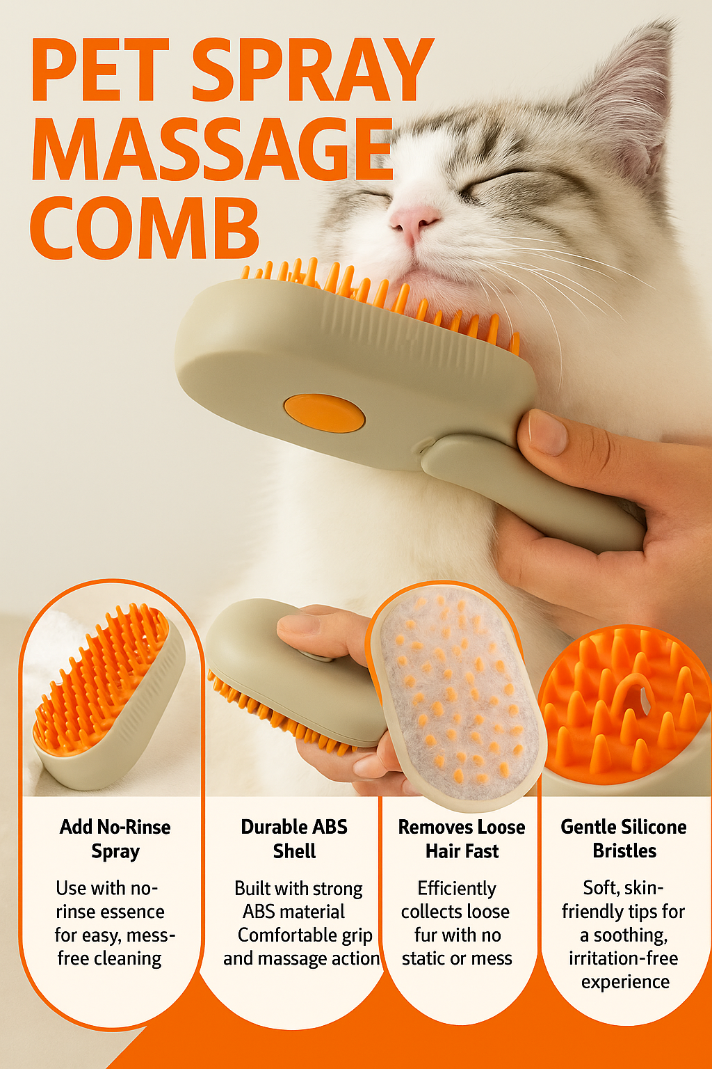 Linto™ Pet Steam Brush