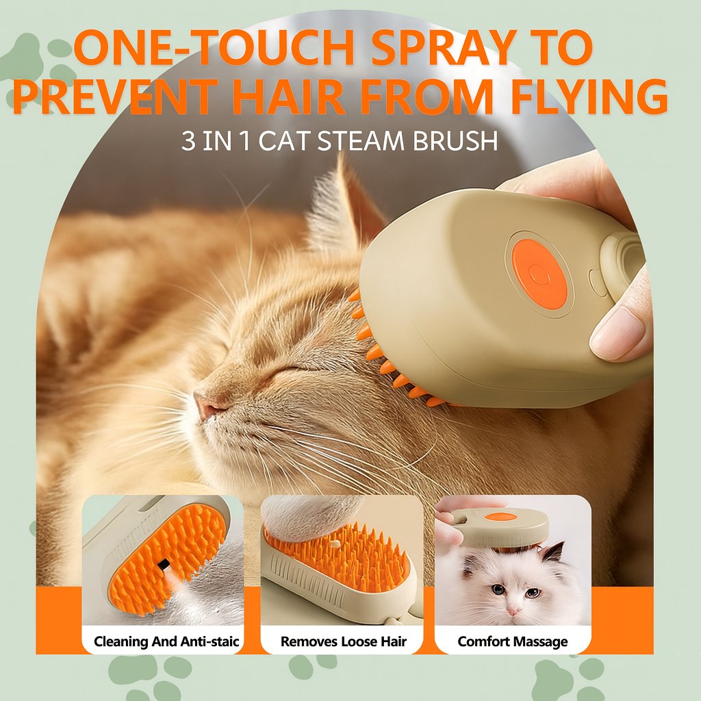 Linto™ Pet Steam Brush